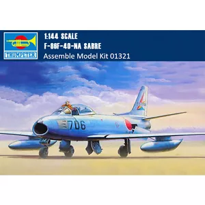 Trumpeter 01321 1/144 Scale F-86F-40-NA Sabre Plastic Model Kits - Picture 1 of 7