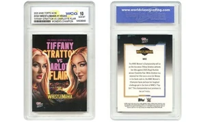 2025 WWE Topps STRATTON vs FLAIR Womens Champion Card #WM3 - Graded GEM-MINT 10 - Picture 1 of 4