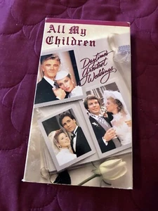 All My Children VHS Daytimes Greatest Weddings Soap Opera Romance Vintage - Imagen 1 de 3