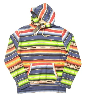 Pulôver com capuz Polo Ralph Lauren masculino estampa multi serape gráfico de lã $368 - Imagem 1 de 3