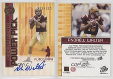 2005 Press Pass Power Pick Auto /250 Andrew Walter Rookie Auto RC