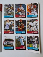 SI Kids Jan/Feb 2015 Uncut Card Sheet LeBron James, Micha Hancock, Bumgarner