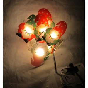 Christmas House LED Santa Gnome String Lights 10 Count 3 Ft Battery DIY Crafts  - Picture 1 of 5