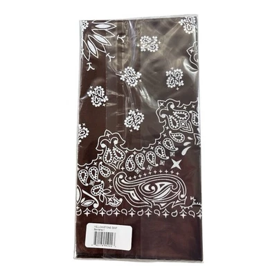 Yellowstone Bandana 100% Silk Wild Rag Jacquard Royal Blue 35"X35" - Image 1 of 3