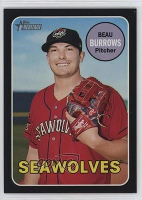 2018 Topps Heritage Minor League Edition Black /50 Beau Burrows #138 - Image 1 of 2