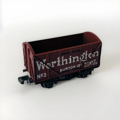 Винтажный грузовой вагон PECO калибра N, открытый вагон - Worthington Burton On Trent, GC - Изображение 1 из 4