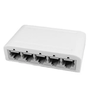 5-Port Daten-, Netzwerk-Hub, Desktop-Ethernet-Splitter, Plug & Play, Abgesc5334 - Photo 1/7
