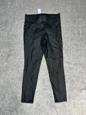 Loft Leggings Women Small Petite Black Jacquard Houndstooth Stretch Mid Rise New - Image 1 of 4