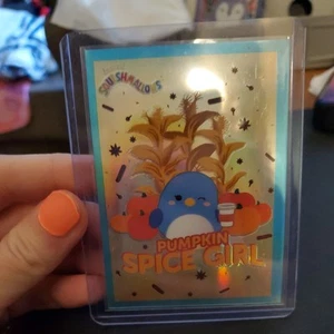 2024 Panini Squishmallow Trading Card Pumpkin Spice Girl Prism foil #10.(RARE) - Picture 1 of 3