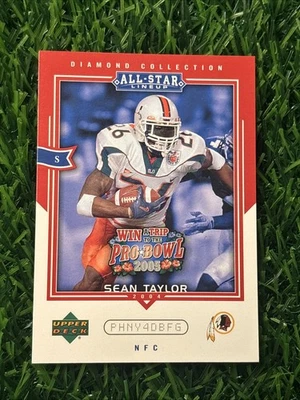 2004 UD Diamond Collection All-Star Lineup Pro Bowl Sweepstakes Sean Taylor #AS9 - Image 1 of 2