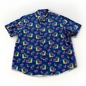Camisa Polo Ralph Lauren Hawaiana Para Hombres 2XL Flamenco Palmera Playa Preppy Resort - Imagen 1 de 6