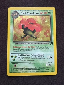 Pokémon TCG Dark Vileplume Holo Rare Card 13/82 MP To HP - Picture 1 of 3