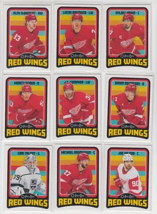 2024/25 OPC Detroit Red Wings Retro (9 Cards) Veleno DeBrincat Raymond Larkin + - Bild 1 von 1