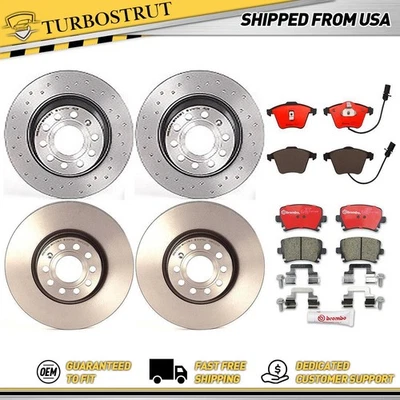 Kit pastillas rotores freno trasero delantero Brembo para Volkswagen CC Volkswagen 2010-2010 Foto 1 de 4