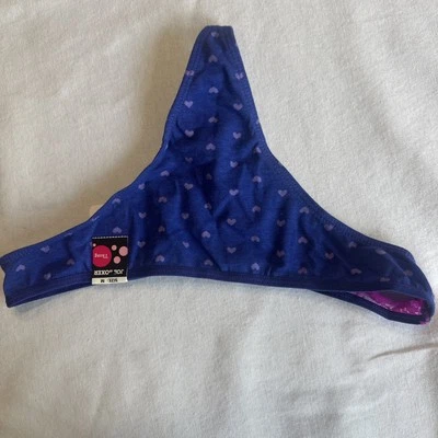 Joe Boxer丁字裤女式内裤。 紫色/粉色爱情标志。 中号 请参阅图片 — 第 1/4 张图片