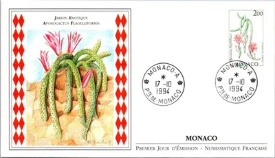 Monaco  FDC 1994 Exotic Garden Aporocactus Flagelliformis - A03308 - Image 1 of 2