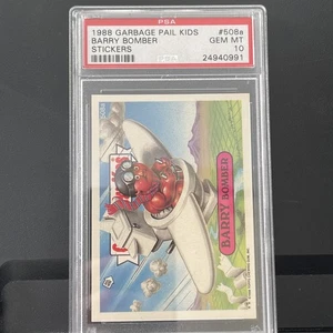 1988 GARBAGE PAIL KIDS SERIES 13 #508A BARRY BOMBER PSA 10 GEM MINT - Picture 1 of 2