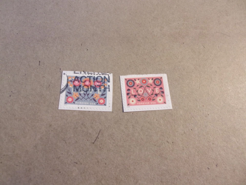 USA Used, 2022 Issue, Love (Set of 2), Scott #5660-61 - Image 1 of 1