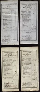 1840-44 Jardine of Cresswell, Dumfries Revenue impressed TAX DUTY receipts - Picture 1 of 1