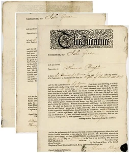 1819 INDENTURE JOHN GREEN to THOMAS BRAGG GROCER LISBURN IRELAND - Picture 1 of 4