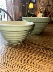 Fresh Territory Jadeite Green color Mixing Bowls 10”and 8”(2) Total EUC - Picture 1 of 8