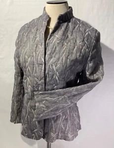 Giorgio Armani Le Collezioni Size 12 Women’s Jacket/ Top Color Grey Long Sleeve - Picture 1 of 15