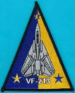 VF-213 BLACK LIONS U.S. NAVY FIGHTER SQUADRON F-14 TOMCAT PATCH - Picture 1 of 1