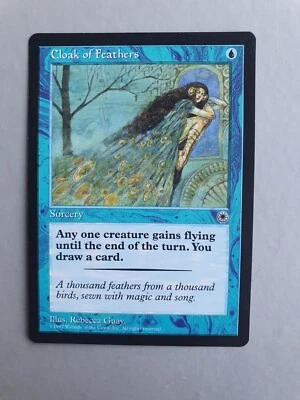 Cloak of Feathers , MTG Portal (1997) Common Blue Sorcery NM - Image 1 of 2