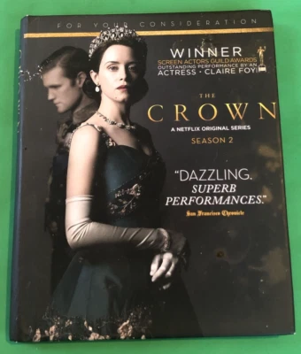 RARE 2017 THE CROWN EMMY FYC DVD NETLIX SEASON 2 CLAIRE VOY MATT SMITH PROMO OOP - Image 1 of 4