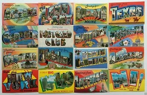16 Different LARGE LETTER Original Vintage Postcards - some Unusual Ones GREAT! - Picture 1 of 1