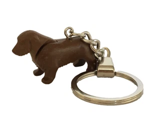 Playmobil Miniature Brown Teckel puppy dog Keychain - Dog Box - 4 - Picture 1 of 6