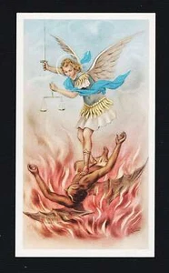 santino -holy card- image pieuse Heiligenbildchen San Michele Arcangelo - Picture 1 of 1