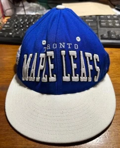 Vintage Toronto Maple Leafs Hockey Team Zephyr Blue Baseball Blue Hat Cap #QP - Picture 1 of 7