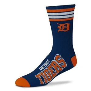 DETROIT TIGERS LOGO YOUTH SIZE CREW SOCKS AUTHENTIC MLB BASEBALL TEAM NEW - Picture 1 of 1