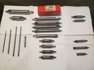 21 Various size center drill bits, mostly KEO, some morse, some unknown. - Picture 1 of 19
