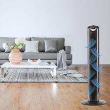 Ventilatore torre 82cm nero extra silenzioso, stand Ventilatore 45w, pilastri Ventilatore