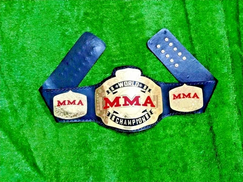 MMA World Champion Wrestling Championships Adult Replica Belt 4mm zinc plates Cover