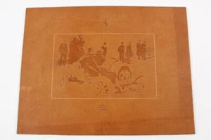 1990’s Enzo Ferrari Schedoni Leather Commemorative Board 1919 Parma-Berceto - Bild 1 von 3