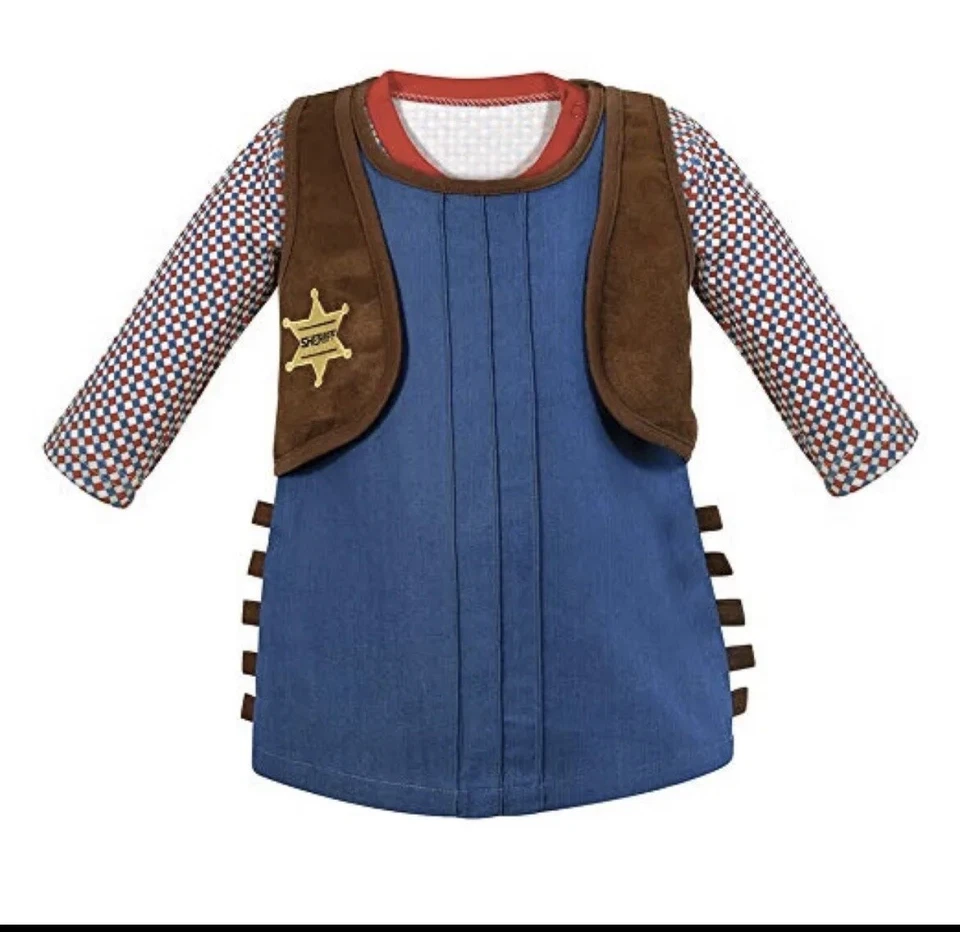 Stephan Baby Cowgirl Sheriff Outfit Costume Size 12-18 Months New with Tags - Image 1 of 1