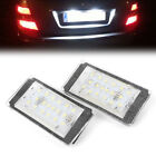 2x White 18-LED License Plate Lights Lamp Error Free For BMW M3 E46 2D 1998-2003