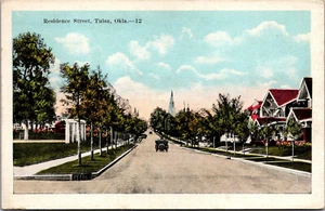 Vtg 1920s Residence Street Tulsa Oklahoma OK Postcard - Picture 1 of 2