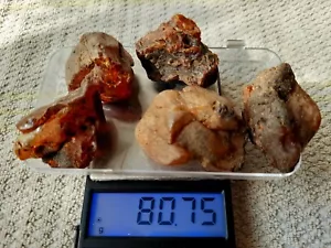 Ámbar crudo piedras bálticas ámbar natural bursztyn colgante 80 g paisaje - Imagen 1 de 7