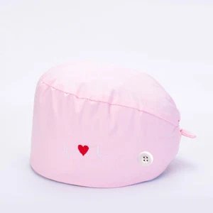 Surgical Scrub Cap Doctor Nurse Button Bouffant Hat Adjustable Head Wrap Cover - Picture 1 of 23