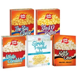 Jolly Time Microwave Popcorn Variety Pack 6 Sharing Size Bags Per Carton 1 Bl... - Picture 1 of 9