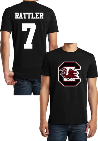 South Carolina Football Spencer Rattler Black Tee T-shirt Cover