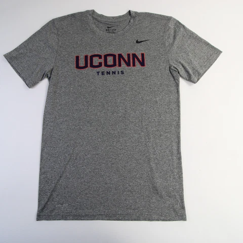 UConn Huskies Nike Dri-Fit Short Sleeve Shirt Men's Gray New Cover