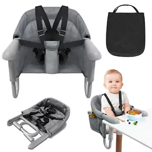 -Tischsitz Faltbarer Babysitz Hochstuhl für Baby Kinder Sitzerhöhung Babystuhl - Bild 1 von 12