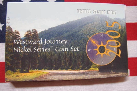 2005 WESTERN JOURNEY NICKEL 6 COIN SET, P,D,S MINTS, OUT OF A SEALED MINT BOX Cover