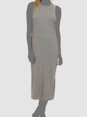 Maxi Vestido Largo Informal Sin Mangas Westminster Gris Para Mujer $54 Vans Cuello Redondo M Foto 1 de 2