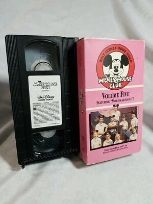 The Mickey Mouse Club Volume Five 5 Walt Disney Home Video RARE VHS - Image 1 of 2